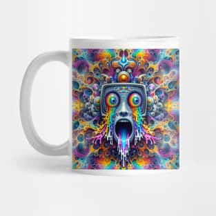 trippy psychedelic fractal madness Mug